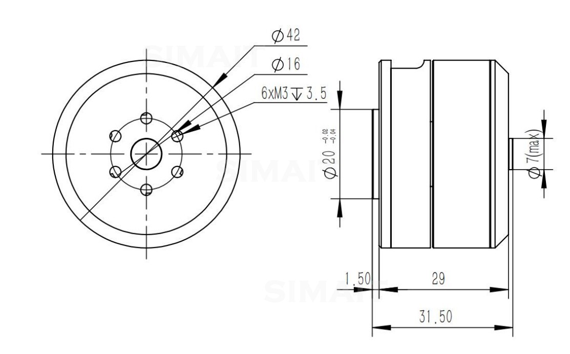 UNTUK DAMIAO DM-H3510 BLDC Hub - Direct Drive Servo Motor Robotics ulasan dan harga